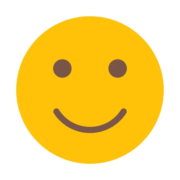 Smiling Face Icon Simple Vector Illustration — Stock Vector