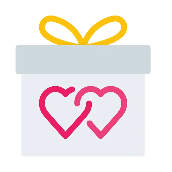 Icono Regalo Boda Ilustración Vectorial Simple — Archivo Imágenes Vectoriales