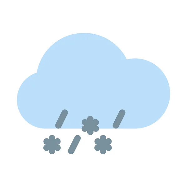 Invierno Temporada Sleet Icono Ilustración Vector Simple — Archivo Imágenes Vectoriales