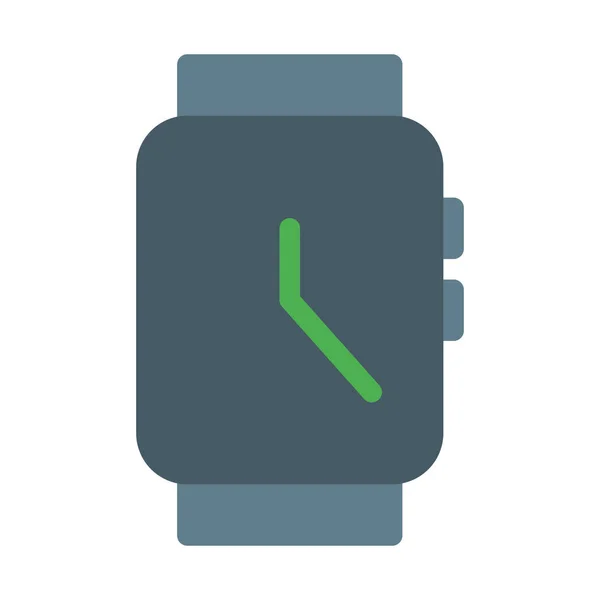 Ícone Rosto Relógio Quadrado Ilustração Vetorial Simples — Vetor de Stock