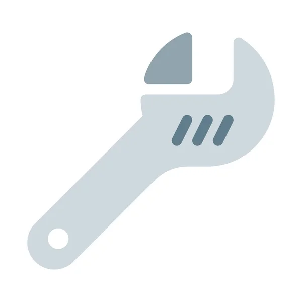 Rejustable Wrench Tool Icon Simple Vector Illustration — стоковый вектор