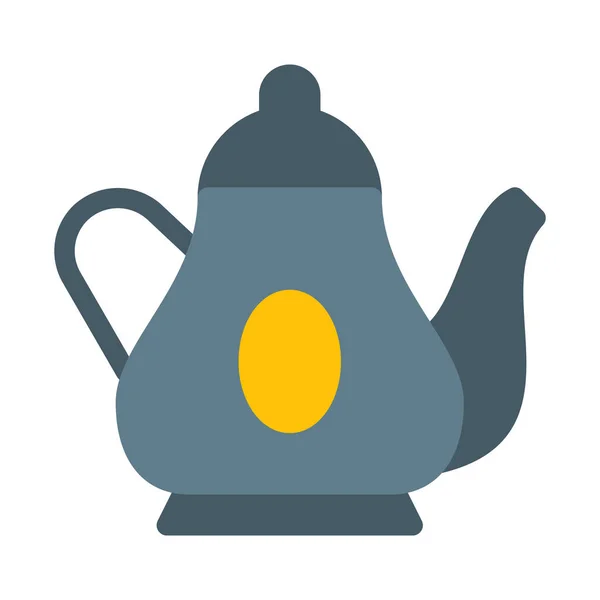 Vintage Teapot Cap Icon Simple Vector Illustration — Stock Vector