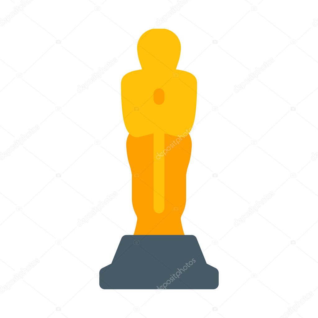 Film Achievement Award icon, simple vector illustration