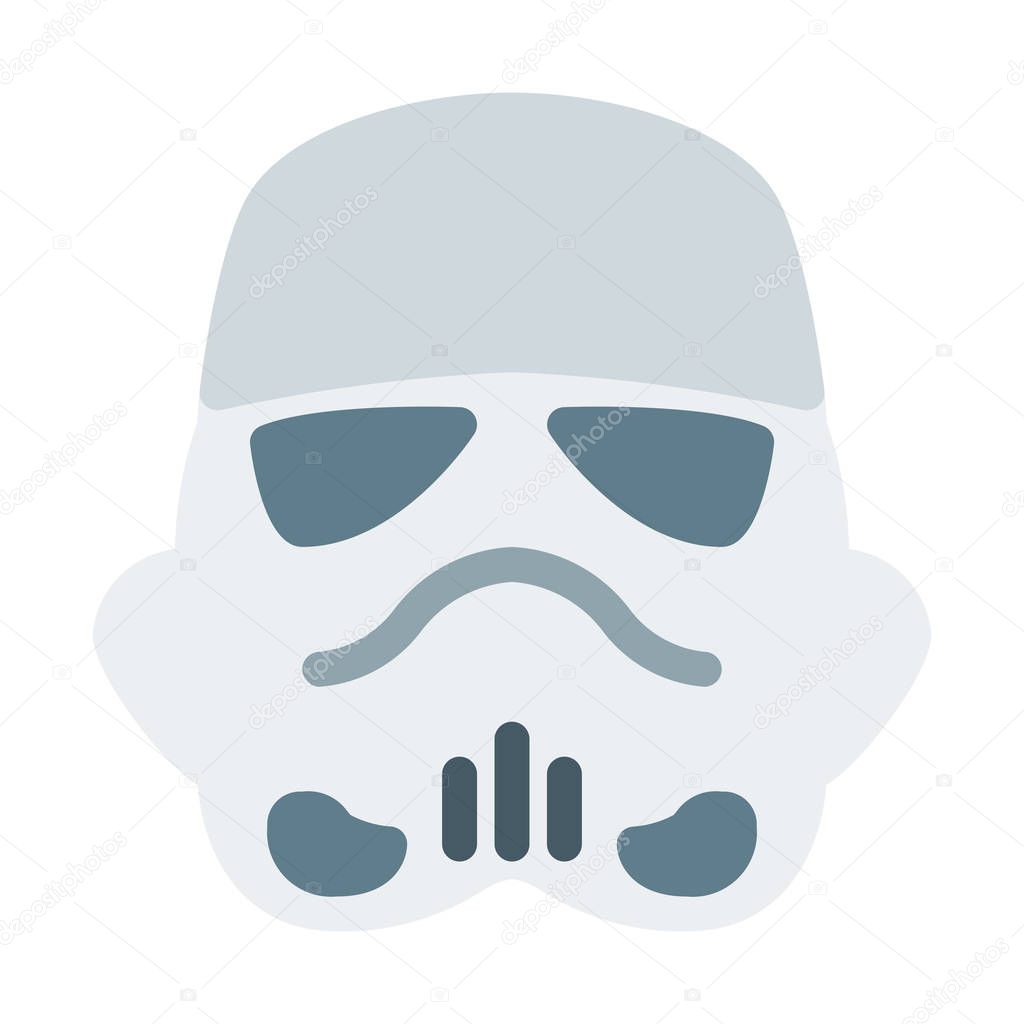 Storm Army Troops icon, simple vector illustration