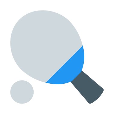 Masa Tenisi kapalı oyun simgesi, basit vektör çizim