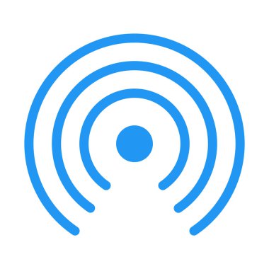 WiFi hayvan zinciri simgesi, basit vektör çizim