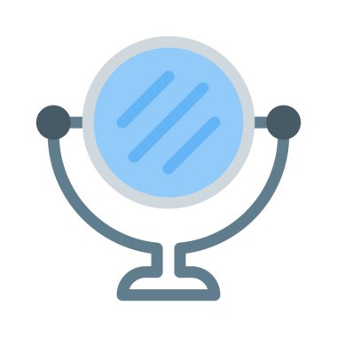 Dönebilen, menteşelenmiş ayna Stand simgesi, basit vektör çizim