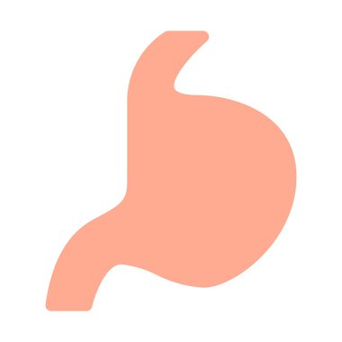 Mide, Gastrointestinal uzman simgesi, basit vektör çizim