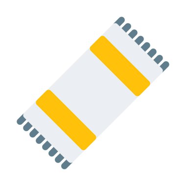 Havlu simgesi, basit vektör çizim