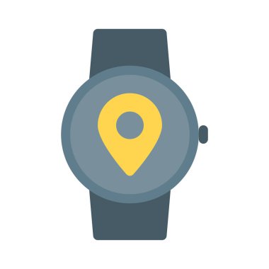SmartWatch yer Gezinti simgesi, basit vektör çizim
