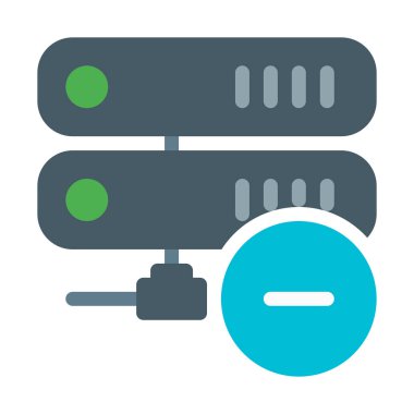 Sunucu ağ simgesini, basit vektör çizim kaldır