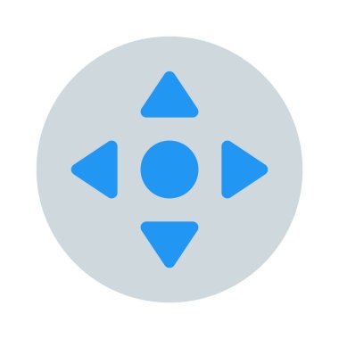 Taşı her yöne simgesini, basit vektör çizim