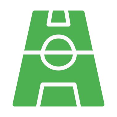 Basketbol sahası veya Bahçesi simgesi, basit vektör çizim