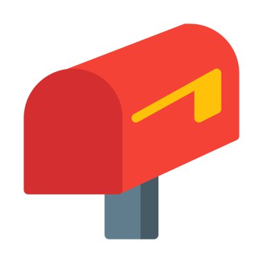 Konut posta kutusu simgesini, basit vektör çizim