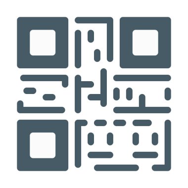 Hızlı yanıt kodu simgesini, basit vektör çizim