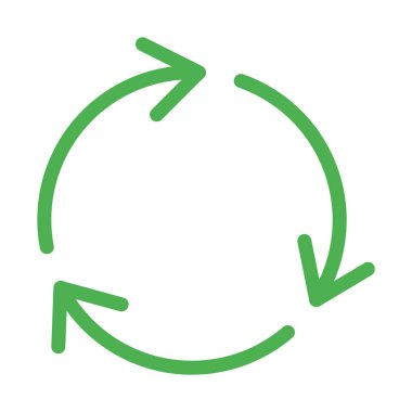 Döndürme eşitleme ok simgesi, basit vektör çizim