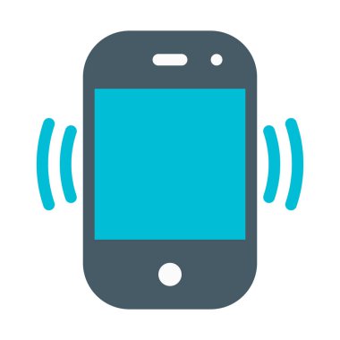 Cep telefonu ses ayarı simgesi, basit vektör çizim