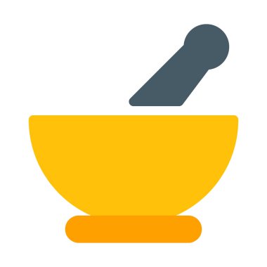 Tıp karıştırma kase simgesi, basit vektör çizim