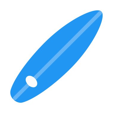 Sörf tahtası simgesi, basit vektör çizim