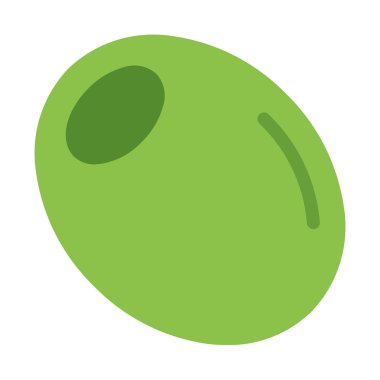 Besin zengin zeytin simgesi, basit vektör çizim