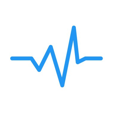 Ses dalga grafik simgesi, basit vektör çizim