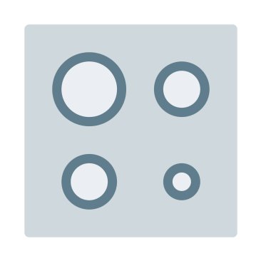 Cook üst soba cihaz simgesi, basit vektör çizim