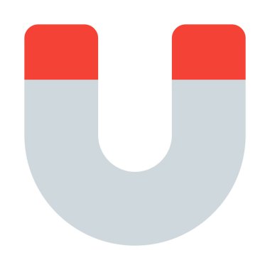 Mıknatıs simgesini, basit vektör çizim