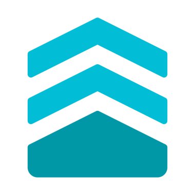 Askeri sırası Insignia simgesi, basit vektör çizim