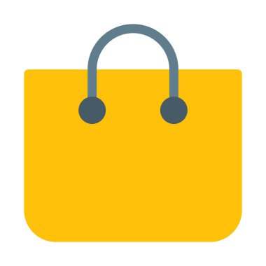 Alışveriş çantası simgesini, basit vektör çizim