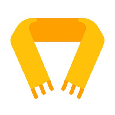 Eşarp simgesi, basit vektör çizim