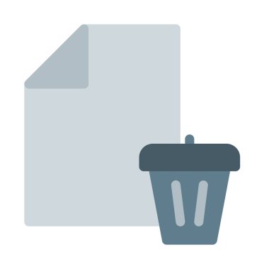 Geri Dönüşüm Kutusu'nu dosya simgesi, basit vektör çizim