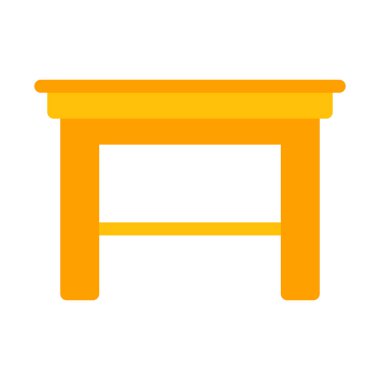 Merkezi sehpa simgesi, basit vektör çizim