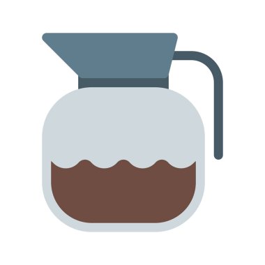 Su sürahi, konteyner simgesi, basit vektör çizim