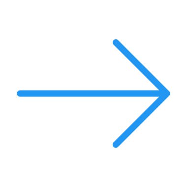 Sağ ok simgesi, basit vektör çizim