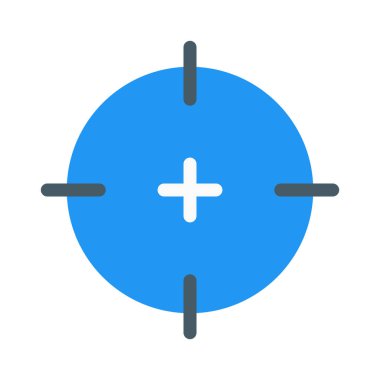 Hassas seçim veya AIM simgesini, basit vektör çizim