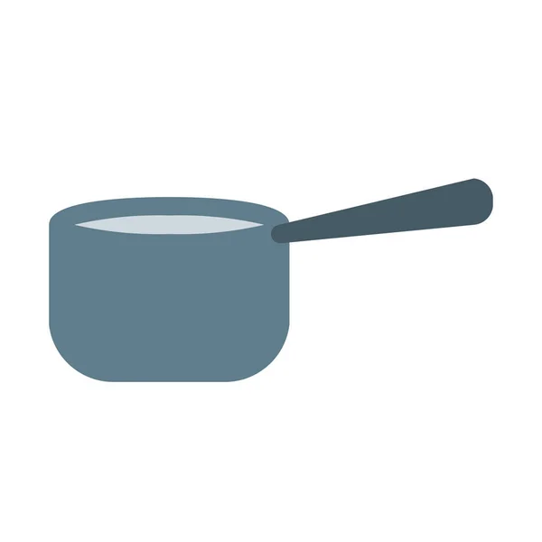 Saucepan Cookware Utensil Icon Simple Vector Illustration — Stock Vector