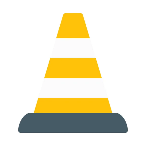 Traffic Cone Signal Icon Simple Vector Illustration — Stock Vector