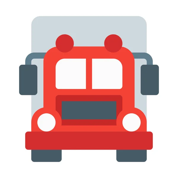 Modern Transportation Truck Icon Simple Vector Illustration — Stock Vector