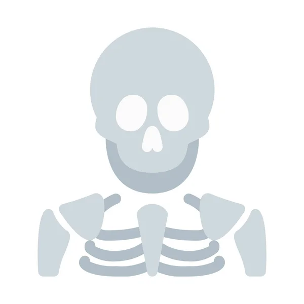 Human Skeleton Bones Icon Simple Vector Illustration — Stock Vector