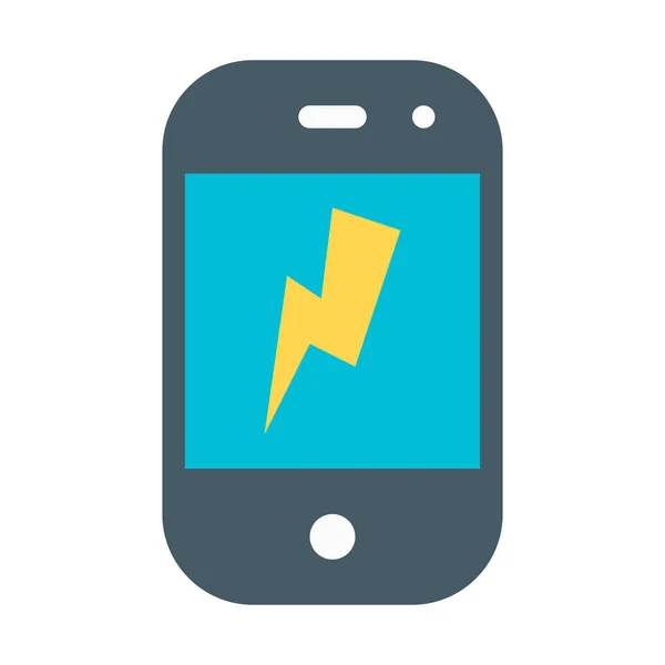 Εικονίδιο Flash Κινητό Τηλέφωνο Απλό Διανυσματικά Εικονογράφηση — Διανυσματικό Αρχείο