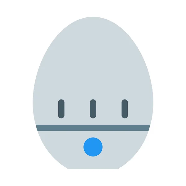 Εικονίδιο Χρονιστή Που Βράσει Αυγό Απλή Διανυσματικά Εικονογράφηση — Διανυσματικό Αρχείο