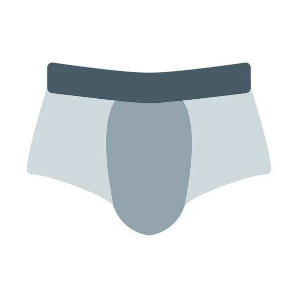 Männer Unterwäsche Oder Kurze Ikone Einfache Vektorillustration — Stockvektor