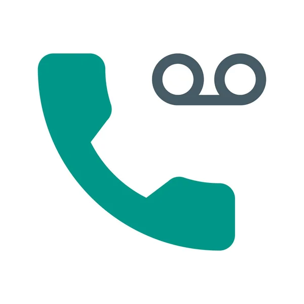 Mobiltelefon Symbol Aufzeichnen Einfache Vektorillustration — Stockvektor