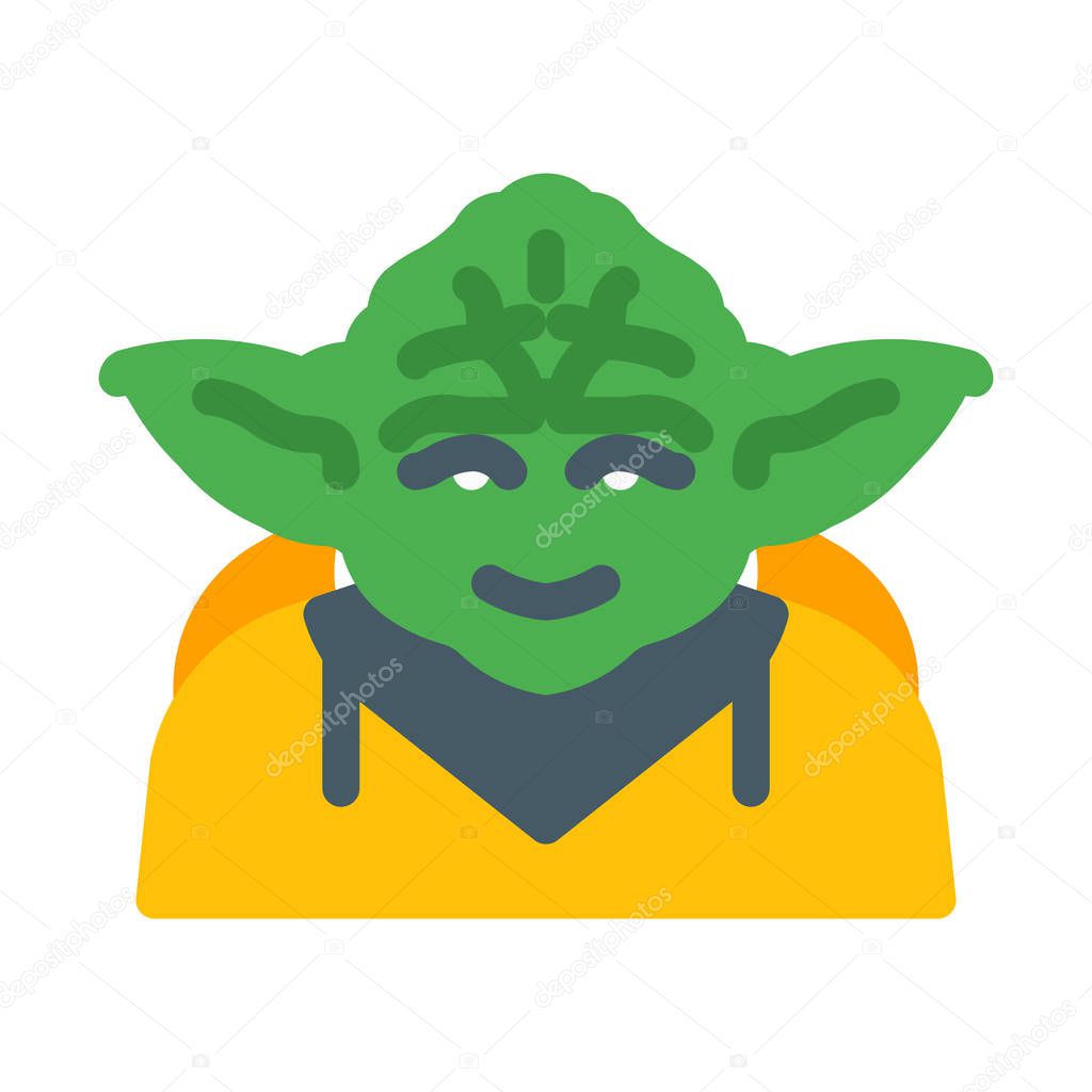 Fictional Movie Character icon, simple vector illustration