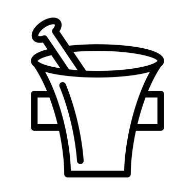 İlaç Harç, Bitkisel simge beyaz izole 