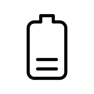 Düşük pil bildirimi, basit vektör çizim