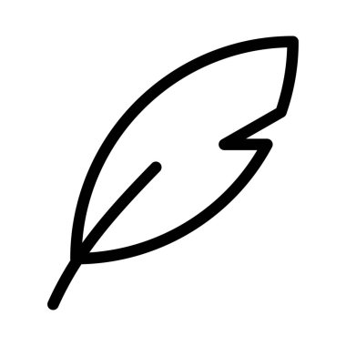 Tüy kalem ikonu vektör illüstrasyonu