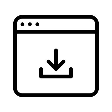 Download Web uygulama, basit çizgi stili