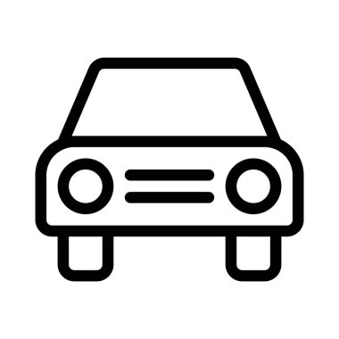 Araba işareti vektör illüstrasyonu