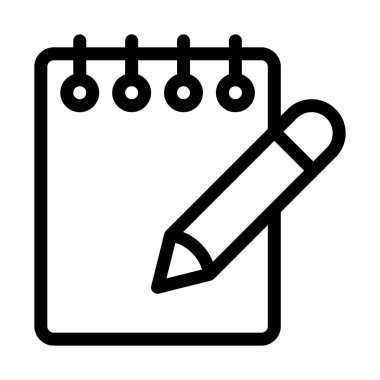 Not defteri basit çizgi çizim üzerinde Düzenle